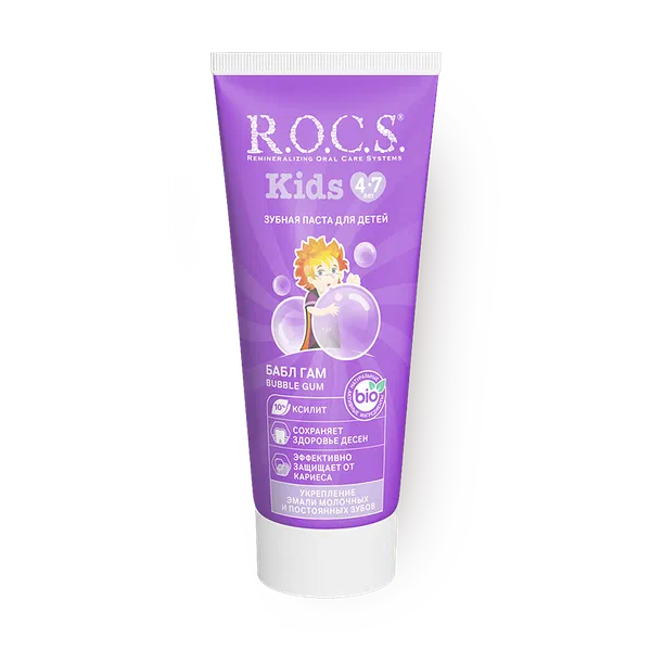 Зубная паста R.O.C.S. для детей бабл гам