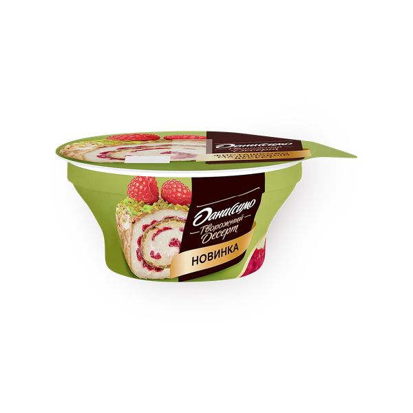 Десерт творожный Danissimo фисташка-малина