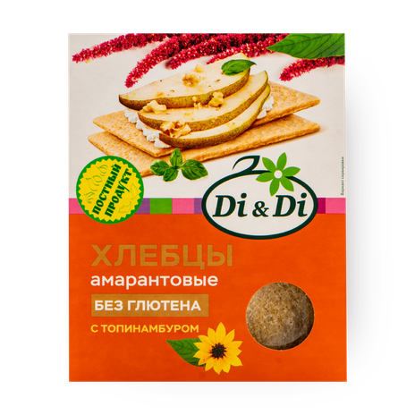 Хлебцы амарантовые Di&Diс топинамбуром, без глютена