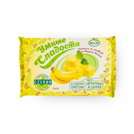 Пастила «Умные сладости» со стевией банан