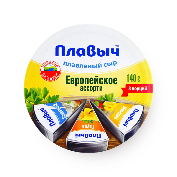 Сыр плавленый Ассорти Европейское «Плавыч»