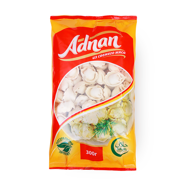 Пельмени из говядины и из мяса птицы Adnan