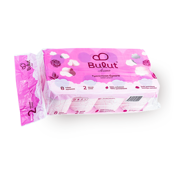 Туалетная бумага Bulut Aroma Rosa 2 слоя