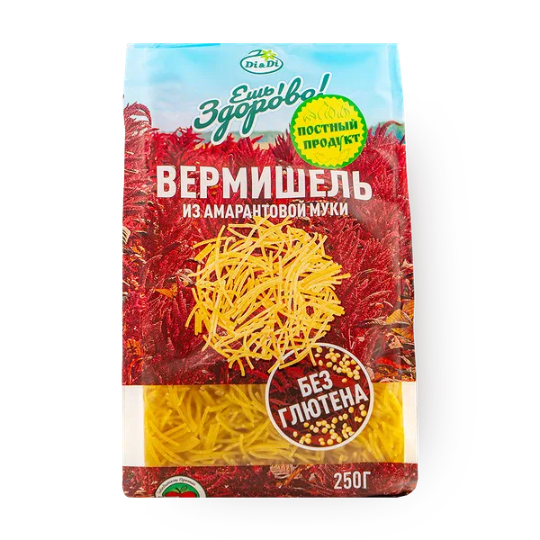 Вермишель «Ешь Здорово» из амарантовой муки без глютена