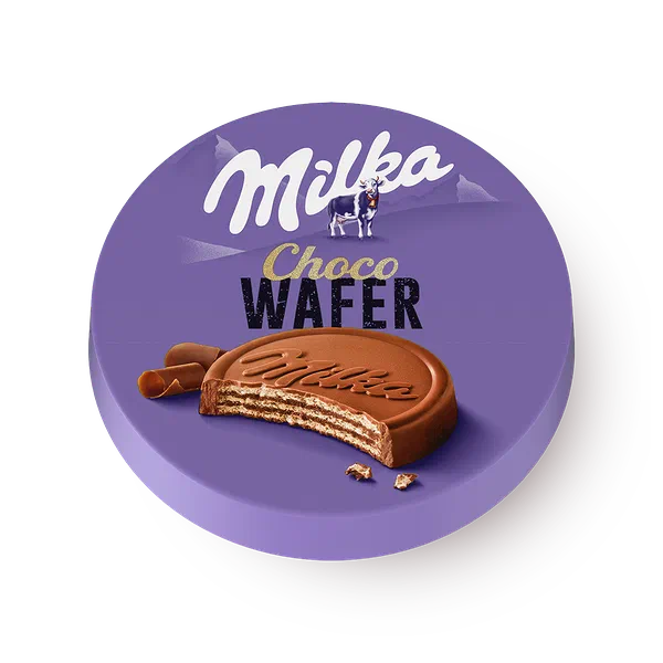 Вафли Choco Wafer Milka с начинкой какао в глазури