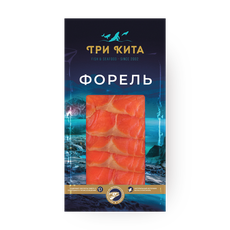 Форель солёная «Три Кита» филе-ломтики — купить с доставкой из Яндекс Лавки