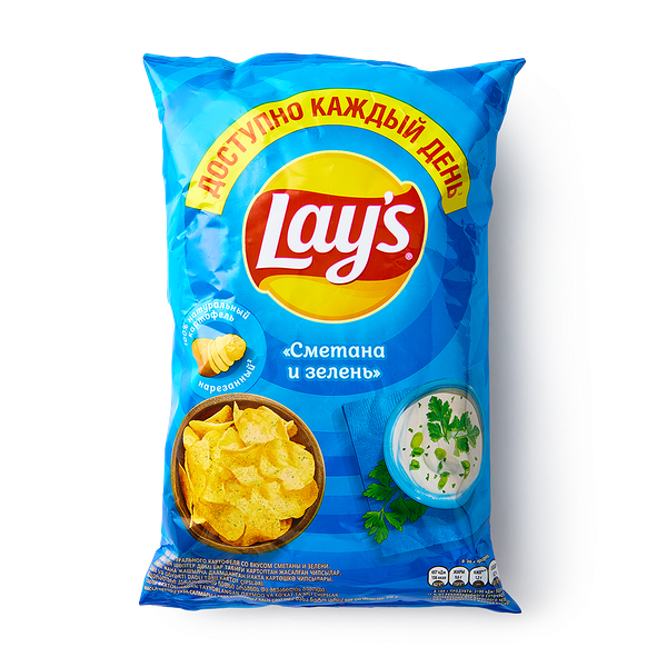 Чипсы Lay's смета­на-зелень