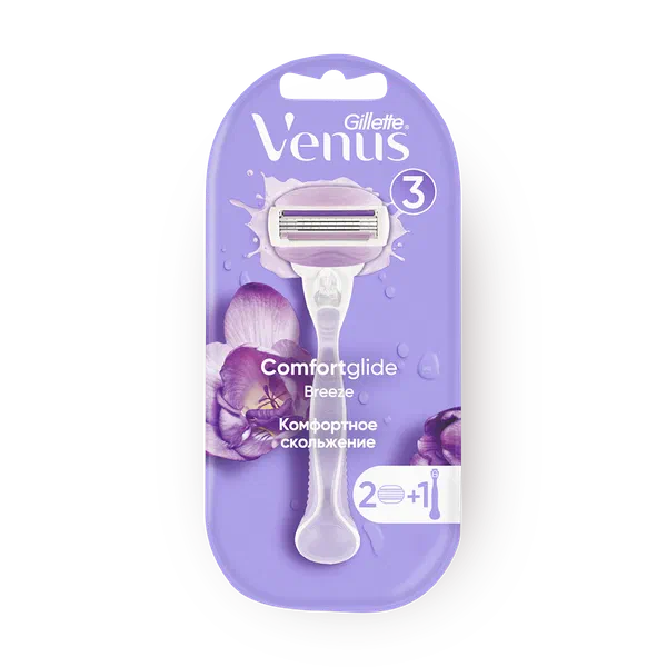 Станок бритвенный женский Gillette Venus Comfortglide Breeze + 2 кассеты