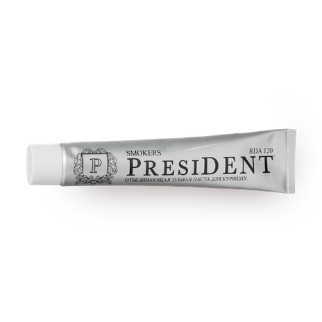 Зубная паста President Smokers RDA 120 отбеливающая для курящих