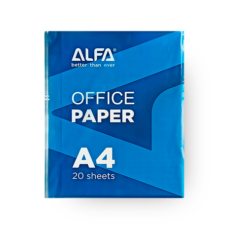 Бумага офисная Alfa A4 20 листов