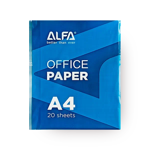 Бумага офисная Alfa A4 20 листов