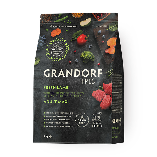 Сухой корм для собак крупных пород Grandorf ягнёнок с бататом