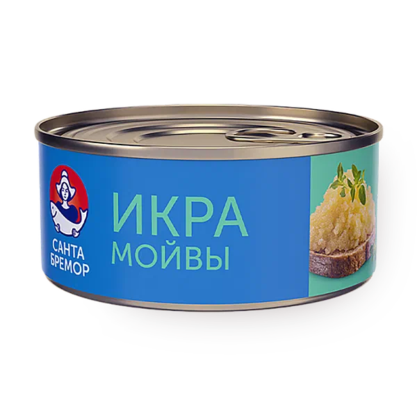 Икра мойвы деликатесная «Санта Бремор» Люкс ориинальная