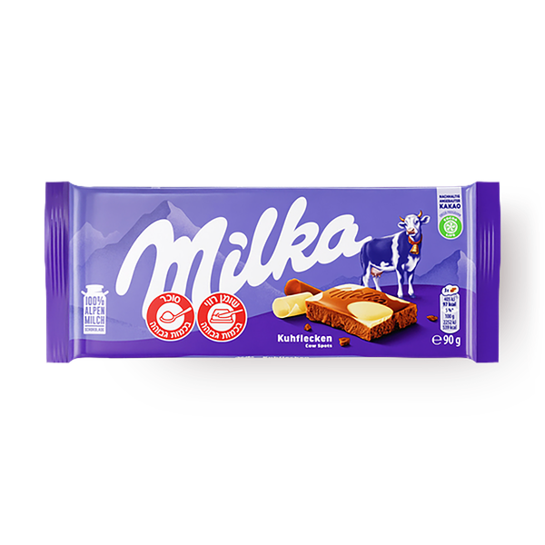 Milka milk chocolate with white chocolate