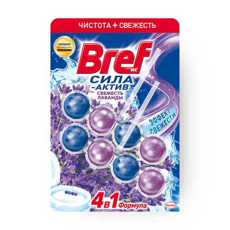 Чистящее средство для унитаза Bref Сила-актив Свежесть лаванды