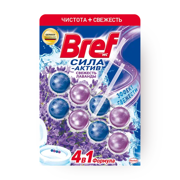 Чистящее средство для унитаза Bref Сила-актив Свежесть лаванды