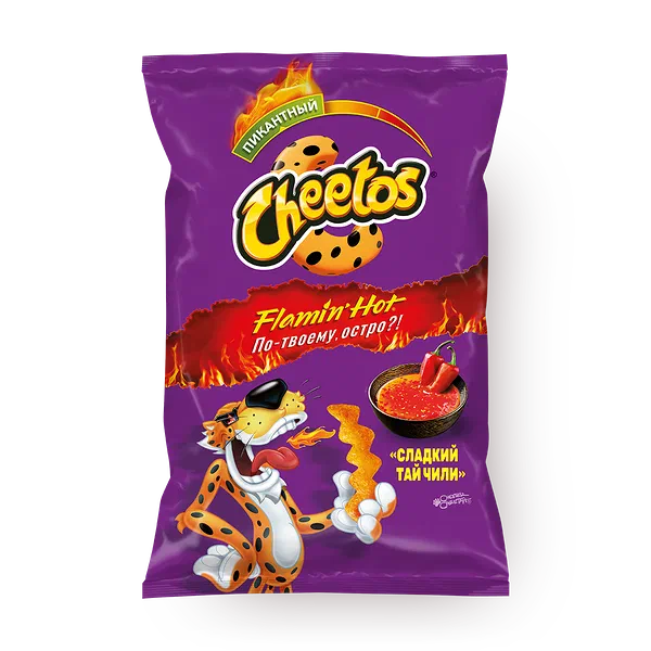 Чипсы кукурузные Cheetos сладкий Тай чили