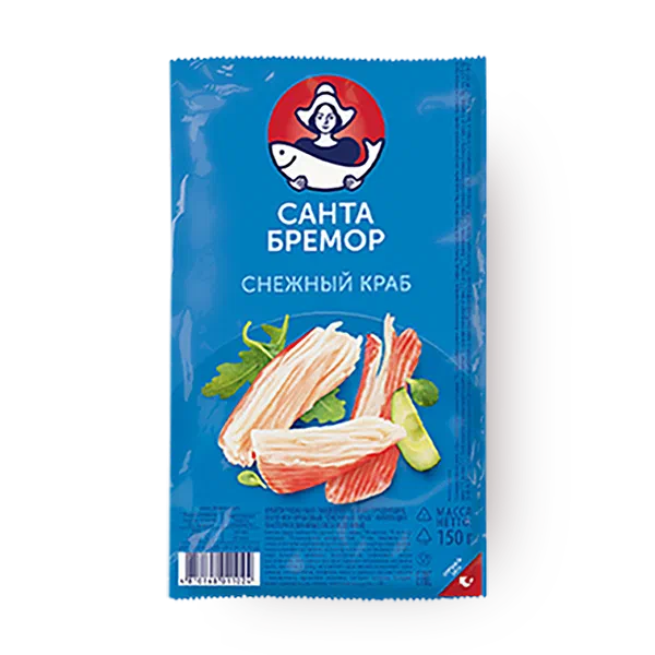 Палочки крабовые «Санта Бремор» снежный краб охлаждённая