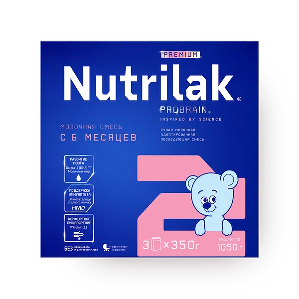 Смесь молочная сухая Premium Nutrilak 2 с 6 месяцев