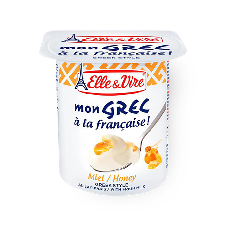 Десерт молочный Mon Grec Elle&Vire с мёдом