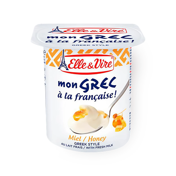 Десерт молочный Mon Grec Elle&Vire с мёдом