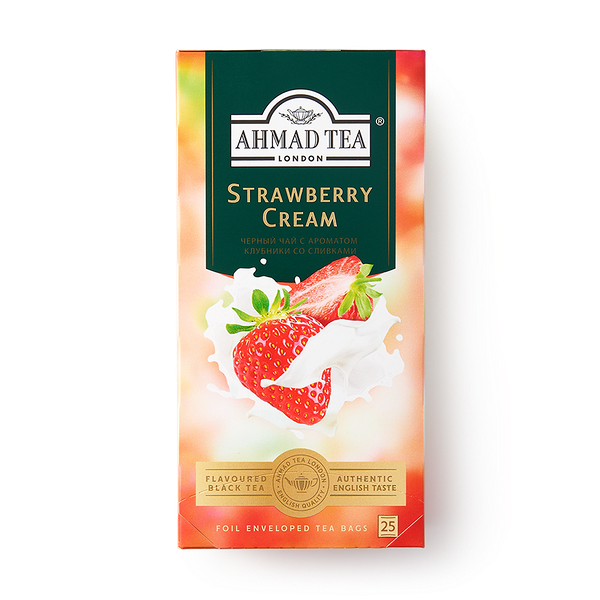 Чай чёрный Strawberry cream Ahmad Tea