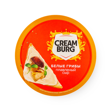 Сыр плавленый Creamburg с белыми грибами 45%