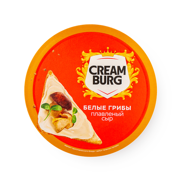Сыр плавленый Creamburg с белыми грибами 45%