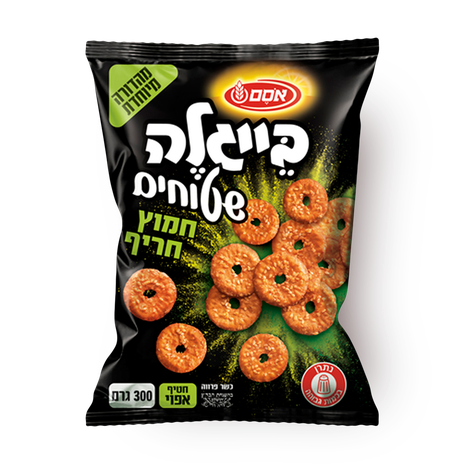 Osem Flat salted pretzels Spicy sour taste