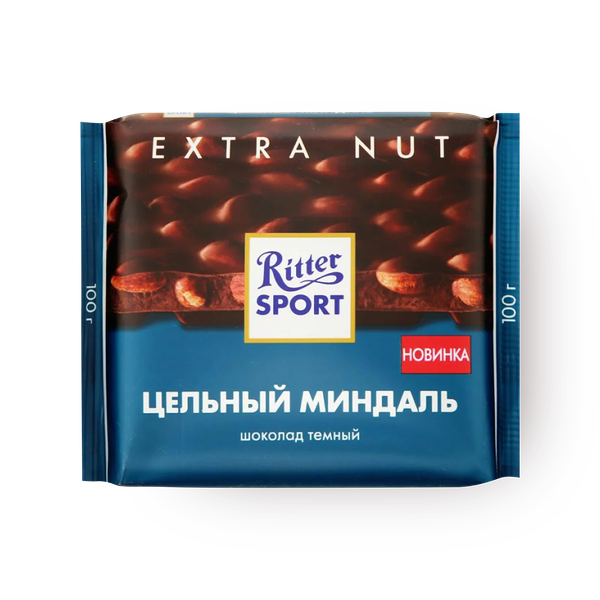 Шоколад тёмный Ritter Sport Цельный миндаль