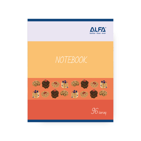 Тетрадь в линейку Alfa 96 листов