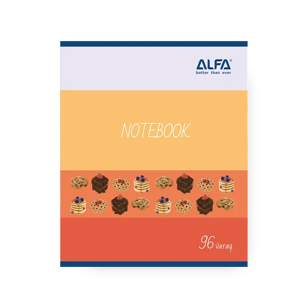 Тетрадь в линейку Alfa 96 листов