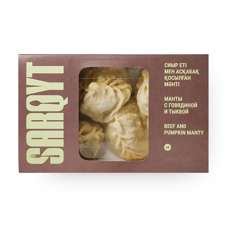 Манты с говядиной и тыквой Sarqyt Food замороженные