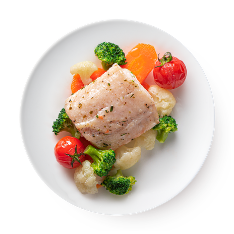 Судак с овощами на пару Mazzali