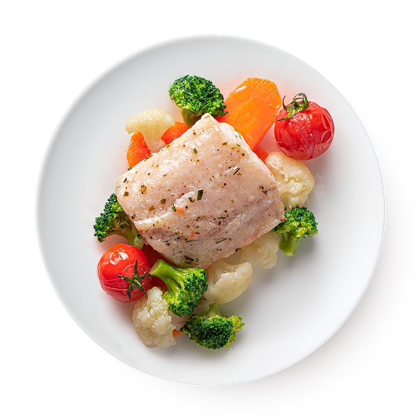 Судак с овощами на пару Mazzali