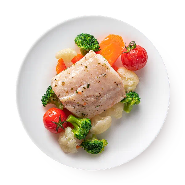 Судак с овощами на пару Mazzali