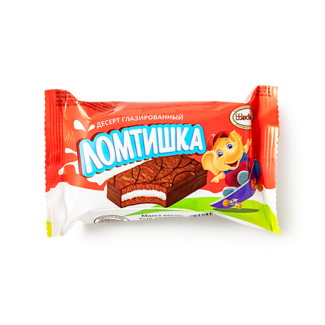 Мини-бисквит с кремовой начинкой «Ломтишка» в шоколадной глазури