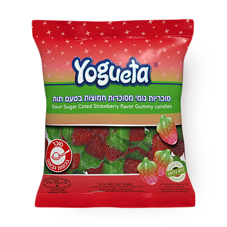 Yogueta SUGARED GUMMY STRAWBERRY FLAVORED