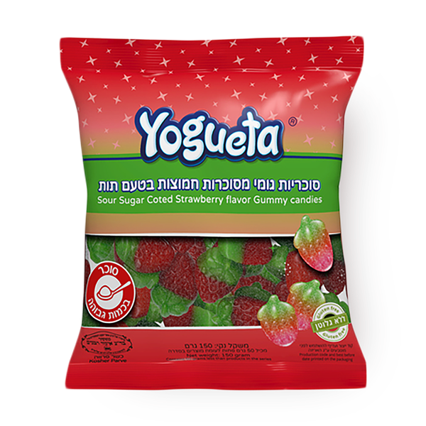 Yogueta SUGARED GUMMY STRAWBERRY FLAVORED