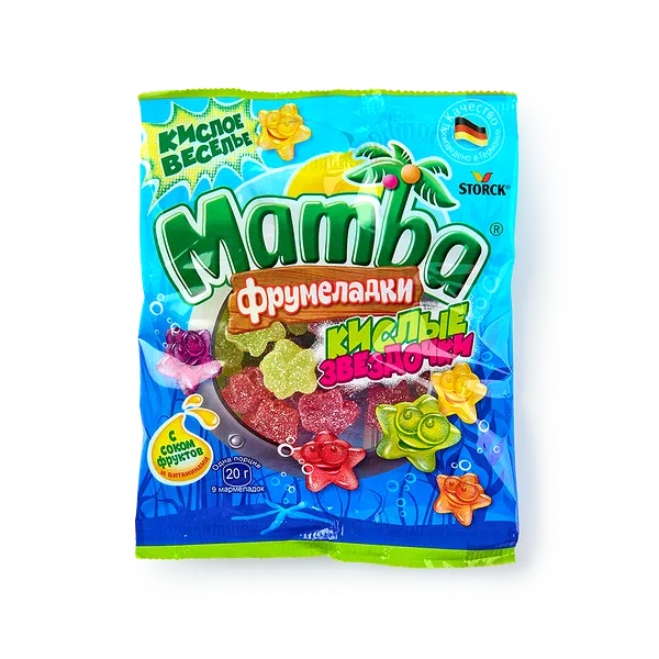 Мармелад жевательный Mamba Фрумеладки Кислые звёздочки