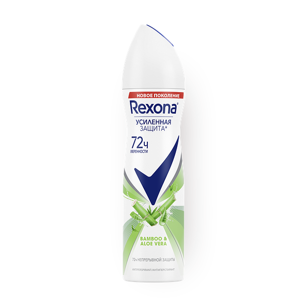 Дезодорант-антиперспирант Rexona Women Свежесть бамбука и алоэ вера