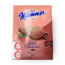Maner cocoa crispy waffles filled with cocoa cream