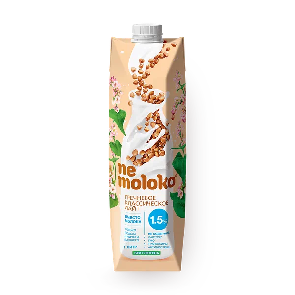 Напиток гречневый Nemoloko 1,5% классический лайт