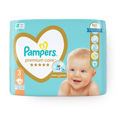 Pampers Premium Care diapers Newborn, size 3