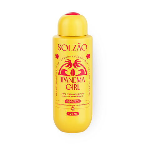 Гель-уход для душа Solzao Ipanema Girl с маслом миндаля