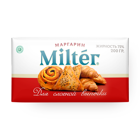 Маргарин 72% Milter для слоёного теста