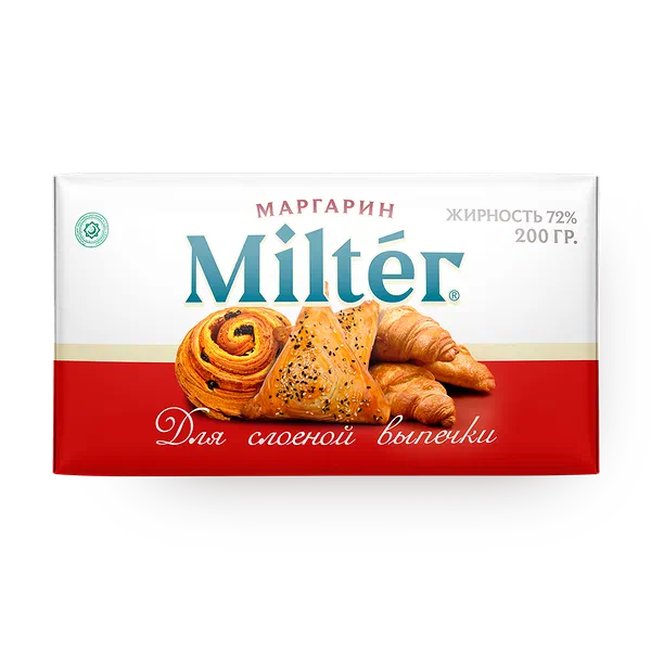 Маргарин 72% Milter для слоёного теста