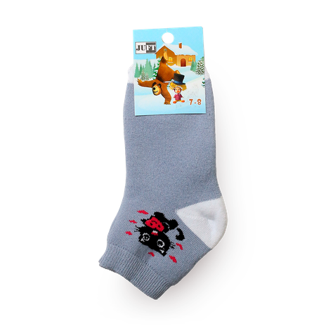 Носки детские зимние Juft бело-серые с 7 до 8 лет