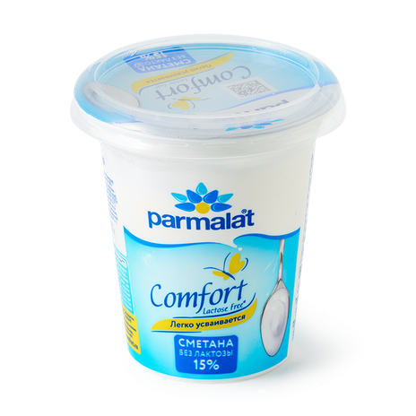 Сметана безлактозная 15% Parmalat Comfort