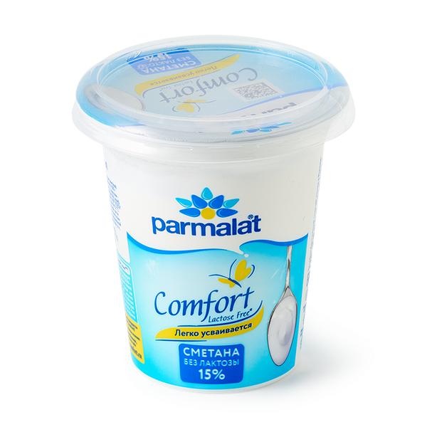 Сметана безлактозная 15% Parmalat Comfort